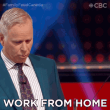 Work From Home Gerry Dee GIF - Work From Home Gerry Dee Family Feud Canada GIFs