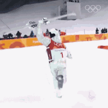 Excited Freestyle Skiing GIF - Excited Freestyle Skiing Mikael Kingsbury GIFs