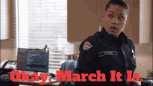 Station19 Vic Hughes GIF - Station19 Vic Hughes Okay March It Is GIFs