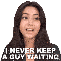 I Never Keep A Guy Waiting Reem Shaikh Sticker - I Never Keep A Guy Waiting Reem Shaikh Pinkvilla Stickers