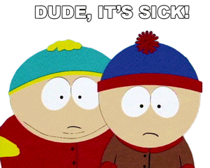 Dude Its Sick Eric Cartman Sticker - Dude Its Sick Eric Cartman Stan Marsh Stickers
