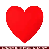 a red broken heart with the words customize this on the bottom