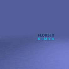 a cartoon of a man holding a watering can and the words flokser kimya