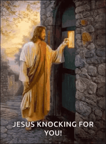 Knocking Jesus GIF