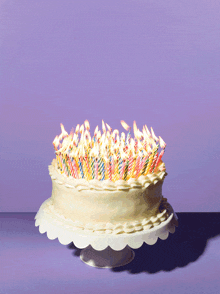 Birthday Cake Fire Candles GIF
