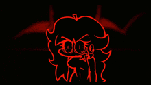 a cartoon of a girl with the word what written below her