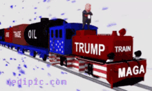 Trum Cnn GIF - Trum Cnn Trump Train GIFs