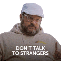 Dont Talk To Strangers Bobby Moynihan Sticker - Dont Talk To Strangers Bobby Moynihan Stay Tooned Stickers