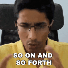 So On And So Forth Gaurav Sen GIF - So On And So Forth Gaurav Sen Freecodecamporg GIFs