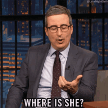 where is she john oliver late night with seth meyers where are you where did she go