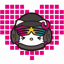 Hello Kitty Hearts GIF - Hello Kitty Hearts Disco GIFs