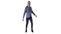 a man in a suit and tie is dancing with his arms outstretched
