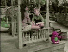 Barney Surprise GIF - Barney Surprise Dinosaur GIFs