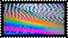 a picture of a rainbow colored background with a white frame around it .