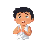a cartoon drawing of a boy giving a thumbs up sign