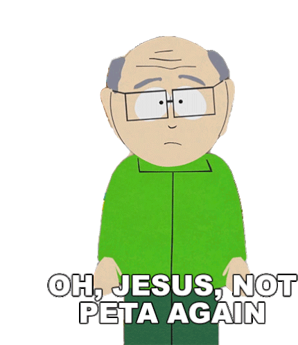 Oh Jesus Not Peta Again Herbert Garrison Sticker - Oh Jesus Not Peta Again Herbert Garrison South Park Stickers
