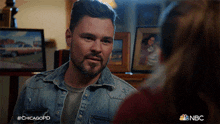 Looking At Each Other Kim Burgess GIF - Looking At Each Other Kim Burgess Adam Ruzek GIFs