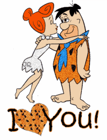fred wilma the flintstones i love you