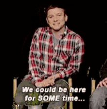 Taron Egerton We Could Be Here For Some Time GIF - Taron Egerton We Could Be Here For Some Time GIFs