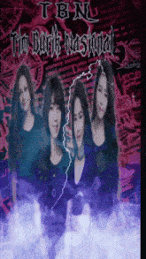 a group of women standing next to each other on a poster that says tbn tim bank nasional