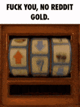 Reddit Slot Machine Reddit Gold GIF - Reddit Slot Machine Reddit Gold No Reddit Gold For You GIFs