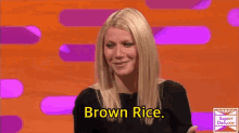 Gwyneth Paltrow Brown Rice GIF - Gwyneth Paltrow Brown Rice Health Beauty Secrets GIFs