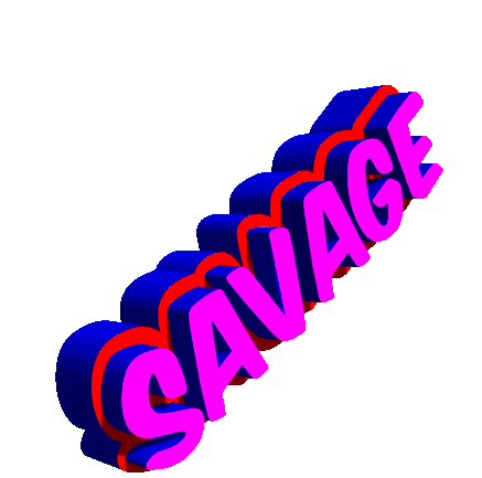 Savage Burn Sticker - Savage Burn Colorful Stickers