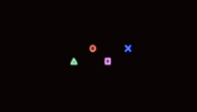 a blurred image of a playstation 2 logo