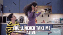 Superstore Amy Sosa GIF - Superstore Amy Sosa Youll Never Take Me Alive GIFs