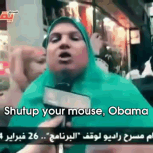 She Told Him GIF - Shut Up Your None Obama Woman GIFs