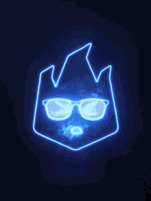 a drawing of a person wearing sunglasses and a lightning bolt