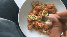 Zucchini Noodles With Turkey Arrabiata GIF