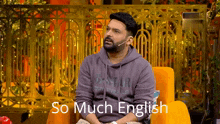 So Much English Kapil Sharma GIF - So Much English Kapil Sharma The Kapil Sharma Show GIFs