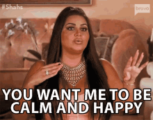 You Want Me To Be Calm And Happy Calm GIF - You Want Me To Be Calm And Happy Calm Happy GIFs