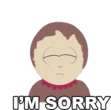 Im Sorry Sharon Marsh Sticker - Im Sorry Sharon Marsh South Park Stickers