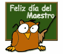 Feliz Día Del Maestro GIF - Feliz Dia Del Maestro Owl Teacher GIFs