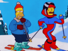 Homer Simpson Ned Flanders GIF - Homer Simpson Ned Flanders Cant Stop Looking GIFs