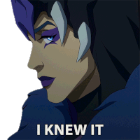 I Knew It Evil Lyn Sticker - I Knew It Evil Lyn Masters Of The Universe Revelation Stickers