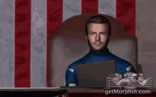 Captain America Chris Evans GIF - Captain America Chris Evans Nancy Pelosi GIFs