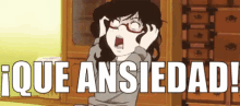 Niña Anime De Lentes Ansiosa Por La Tarea GIF - Ansias Ansia Ansiedad GIFs