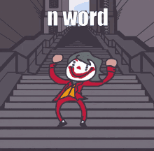 N Word Joker GIF - N Word Joker Joker On Stairs GIFs