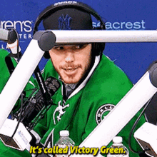 Tyler Seguin Its Called Victory Green GIF - Tyler Seguin Its Called Victory Green Dallas Stars GIFs