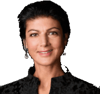 a woman wearing a black jacket and earrings is smiling