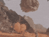 a picture of a mountain with the words " carried " written on the bottom