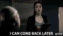 I Can Come Back Later Ella Lopez GIF - I Can Come Back Later Ella Lopez Aimee Garcia GIFs