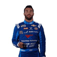 pointing right bubba wallace nascar to the right over there