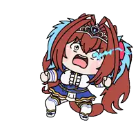 a cartoon drawing of a girl with red hair and a tiara