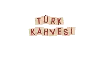 a piece of paper that says turk kahvesi