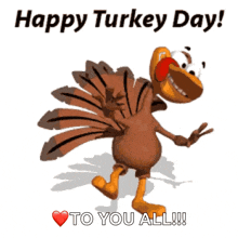 Happy Thanksgiving Happy Turkey Day GIF