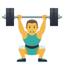 weightlifting activity joypixels lifting weights weightlifter